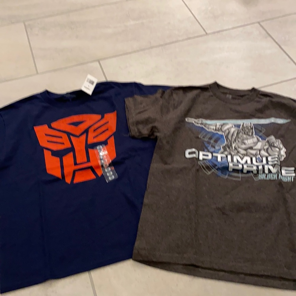2 brand new Transformers tops